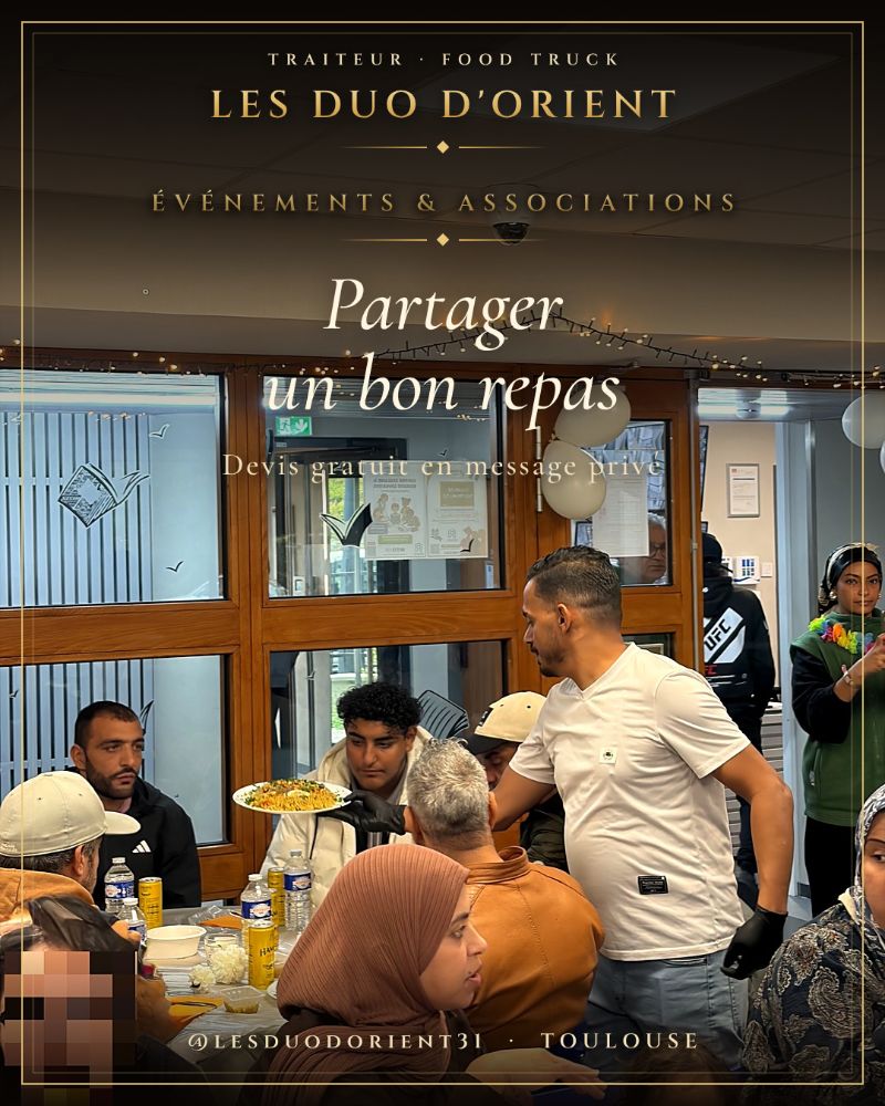 Les Duo d'Orient, traiteur oriental halal à Toulouse : Traiteur halal pour association à Toulouse